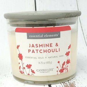 Essential Elements  jasmine and patchouli  3 wick